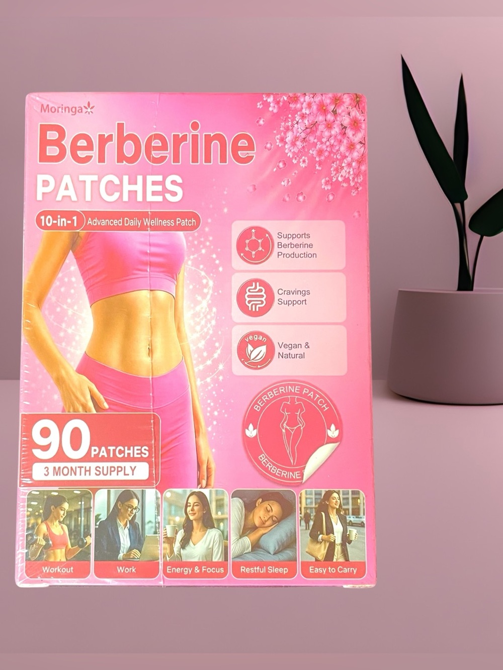 Berberine Patches 90-ct Metabolic Wellness Vegan Natural Topical NEW NIP Sealed